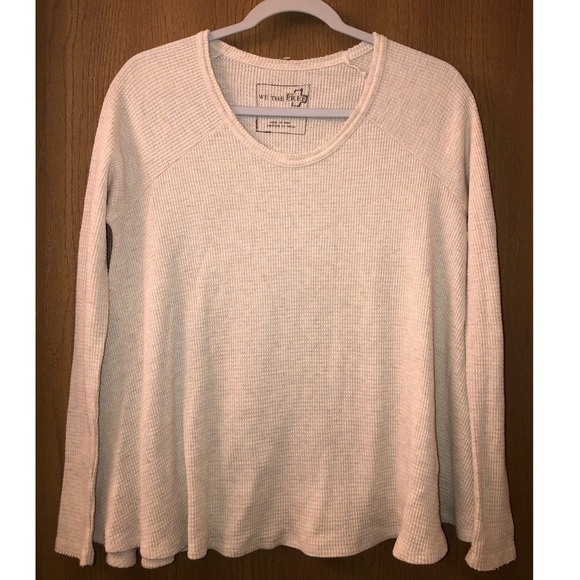 Free people waffle knit long sleeve 🦁 - Picture 2 of 4